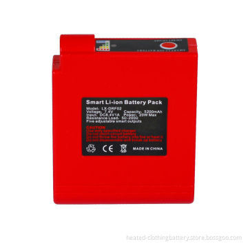 Colorful 7.4v 5200mah Li-ion Rechargeable Heated Blanket Battery With Protection Circuit
